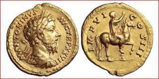 MARCUS AURELIUS 172 173 A.D.   GOLD AUREUS ROME MINT RARE 