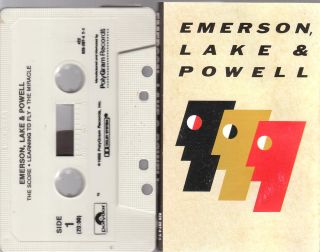 Emerson Lake Powell Self Titled Cassette Tape 1986 Polydor 829 297 4 