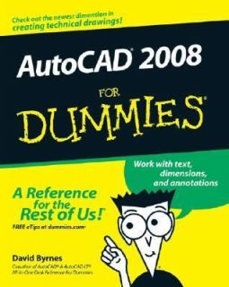 AutoCAD 2008 for Dummies by David Byrnes 2007, Paperback