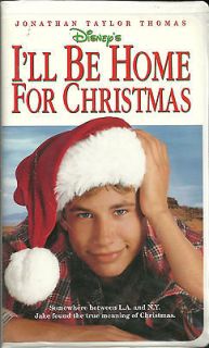 Disneys Ill Be Home For Christmas VHS w/ Jonathan Taylor Thomas 