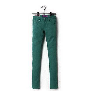 Lady Sexy Slim Stretch Colorful Pencil Fit trousers Pants Casual 