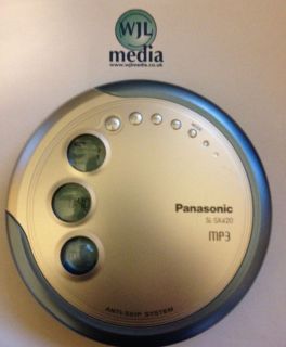 Panasonic SL SX418  CD Walkman +AC Adaptor +Earphones +KJV Audio 