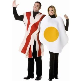 Bacon & Eggs Couples Halloween Costume One size