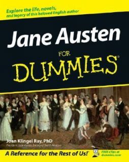Jane Austen for Dummies by Joan Elizabeth Klingel Ray 2006, Paperback 
