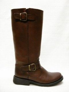 NIB STEVE MADDEN FRENCHH ENGINEER RIDING BOOTS BROWN 6M