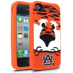 iPhone 4 4s AUBURN TIGERS Gel Skin Protective Soft Case Cover NCAA