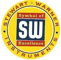Vintage STEWART WARNER Instruments Vinyl Decal Sticker