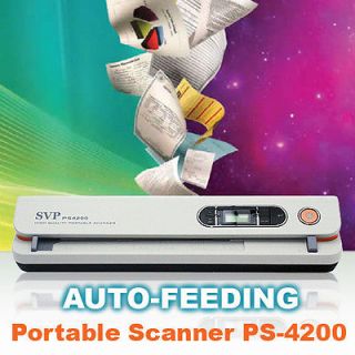   PS 4200 Pass Through Scanner Color Portable Scanner Auto Motor Feeding