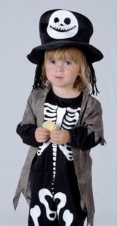 Toddler Hobo Skeleton Outfit Kids Halloween Costume