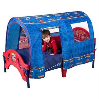   Pixar Lightning McQueen Cars Tent Toddler Bed w/ Removable Rails