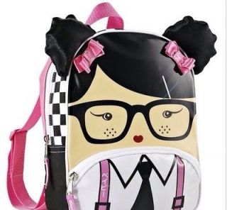 Harajuku Mini Girls Small Backpack Nerd Bag Gwen Stefani Glasses Bow 