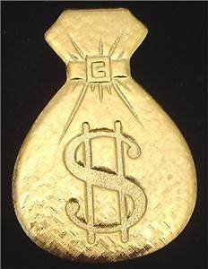 bag shaped dollar gold plated money clip holder from canada