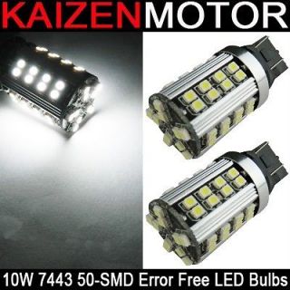   10W 7443 50 SMD Error Free LED Backup Reverse Lights Chevrolet GMC #F2