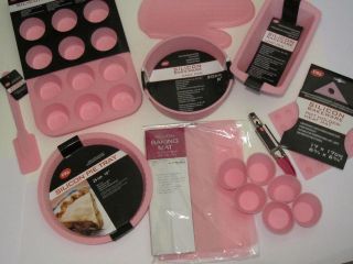 NEW 10pc Silicone Silicon Baking Bakeware Cooking SET