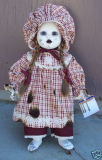 OOAK Creepy Art Doll LIZA JANE Halloween Prop Goth Baby