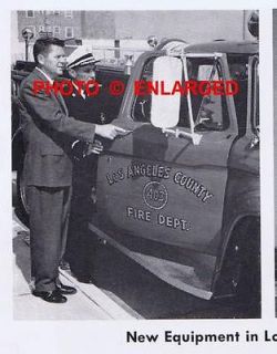 1960s Los Angeles County Fire Department California Equipment Article