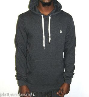 ELEMENT Hoodie New Mens $52 Solid Black Pull Over Sweater Size Small
