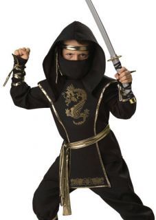 Kids Ninja Warrior Boy Outfit + Sword Halloween Costume