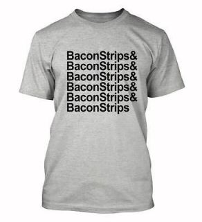 Bacon Strips & Bacon Strips T shirts Epic Funny Meal Time party 