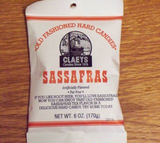 SASSAFRAS Hard Candy CLAEYS Fat Free Root Beer USA