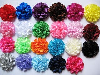 20 Cabbage 2 Rose Flower Appliques/Craf​t 23 Colors RF029 1