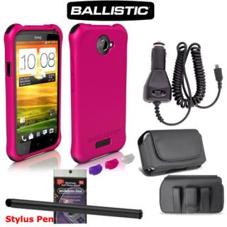 Ballistic Smooth Cover Case Pink HTC One X, HOB,CC,CSTY,AR