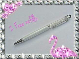 Crystal Element Ballpoint pen,ipad stylus, Black Biro use Swarovski 