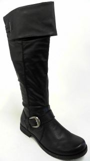 Bare Traps Jockey Womens Knee High Boots SZ 9 M Black 1 Heel Solid 
