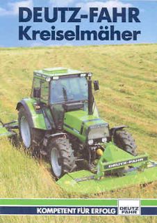 1990 Deutz Fahr hay mower sales brochure