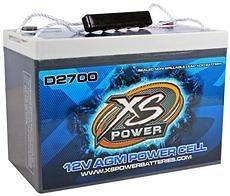   D2700 4300 Amp AGM Power Cell Car Audio Battery + Terminal Hardware