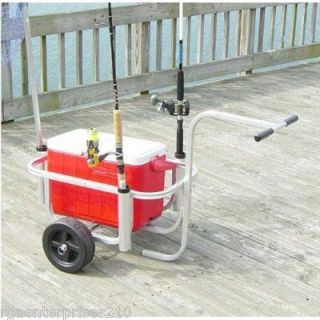 Reels on Wheels Fishing Beach Pier Economy Cart by CPI Designs on