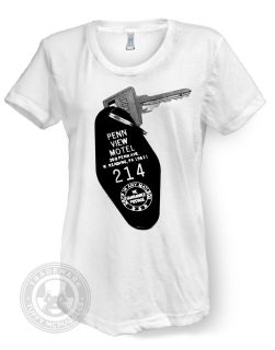 MOTEL KEY Black & White Picture American Apparel 6301 Womens Summer T 
