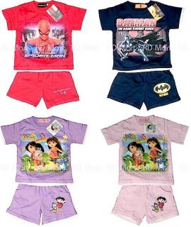 New Dora/Spiderman​/ Batman Boys Girls Out fits Sets Pyjamas size1.2 