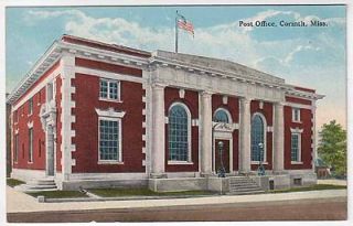 Postcard Post Office in Corinth, Mississippi