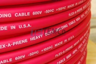 WELDING CABLE 2 AWG RED 25’ CAR BATTERY LEADS USA NEW Gauge Copper