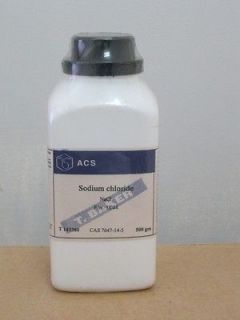 Sodium chloride ACS grade minimum 99.0% 500 grams T. Baker T143380 