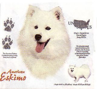 American Eskimo  Dog Printed T shirts *** Small.