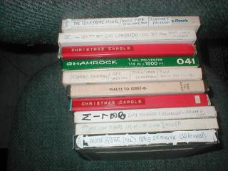   10 REEL TO REEL TAPES CHRISTMAS MUSIC/JAZZ/BIG BAND.SELLOUT PRICE SALE