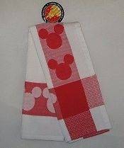 Mickey Mouse Kitchen Towel Red Disneyland Exclusive