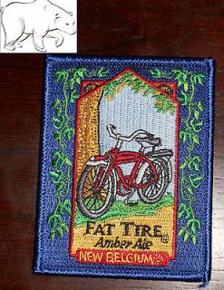 New Belgium Brewing Embroidered Patch Fat Tire Ale Bicycle Fort 