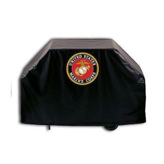   States Marines 60 or 72 Heavy Duty Black Vinyl Barbecue Grill Cover