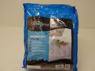 Simmons Beautyrest Cotton Blend Waterproof with Laminate Mattress Pad 