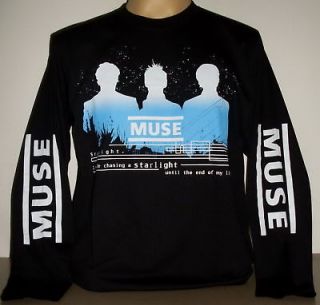 Muse Starlight long sleeve Quality T Shirt Size M new Rock Band