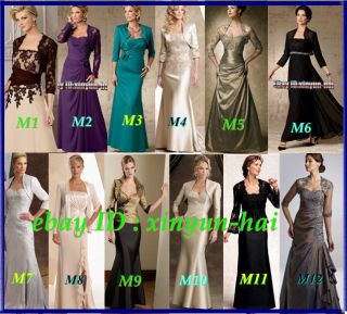 Custom Floor Length Formal Wedding party Mother of the Bride dresses 