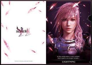 Final Fantasy XIII XIII 2 13 Lightning Video Game Clear File Folder