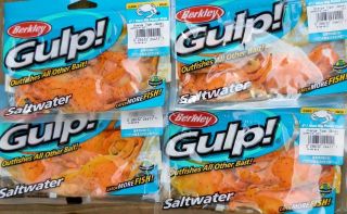   Berkley Gulp Saltwater 4 Rig Peeler Crab Fishing Lures T&Js TACKLE