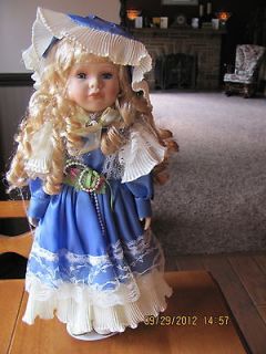 Ashley Belle 15 Porcelain Doll with Display Stand & Box