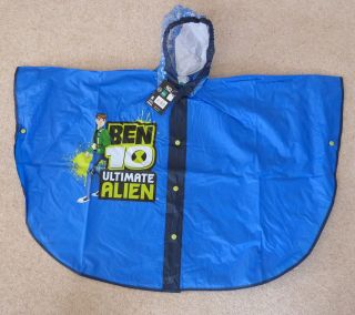 BEN 10 BOYS BLUE PONCHO RAINCOAT NEW FULLY LICENCED GENUINE PRODUCT