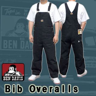 Ben Davis Bib Overall Black Style 404