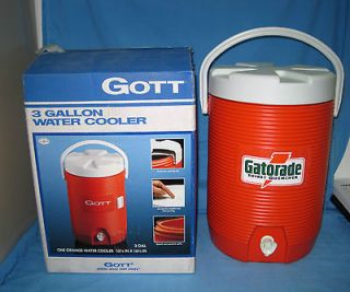   Gott 3 Gallon Water Cooler Jug Dispenser Picnic Gatorade Orange W/Box